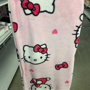 Hello Kitty Pink and Red Throw Blanket